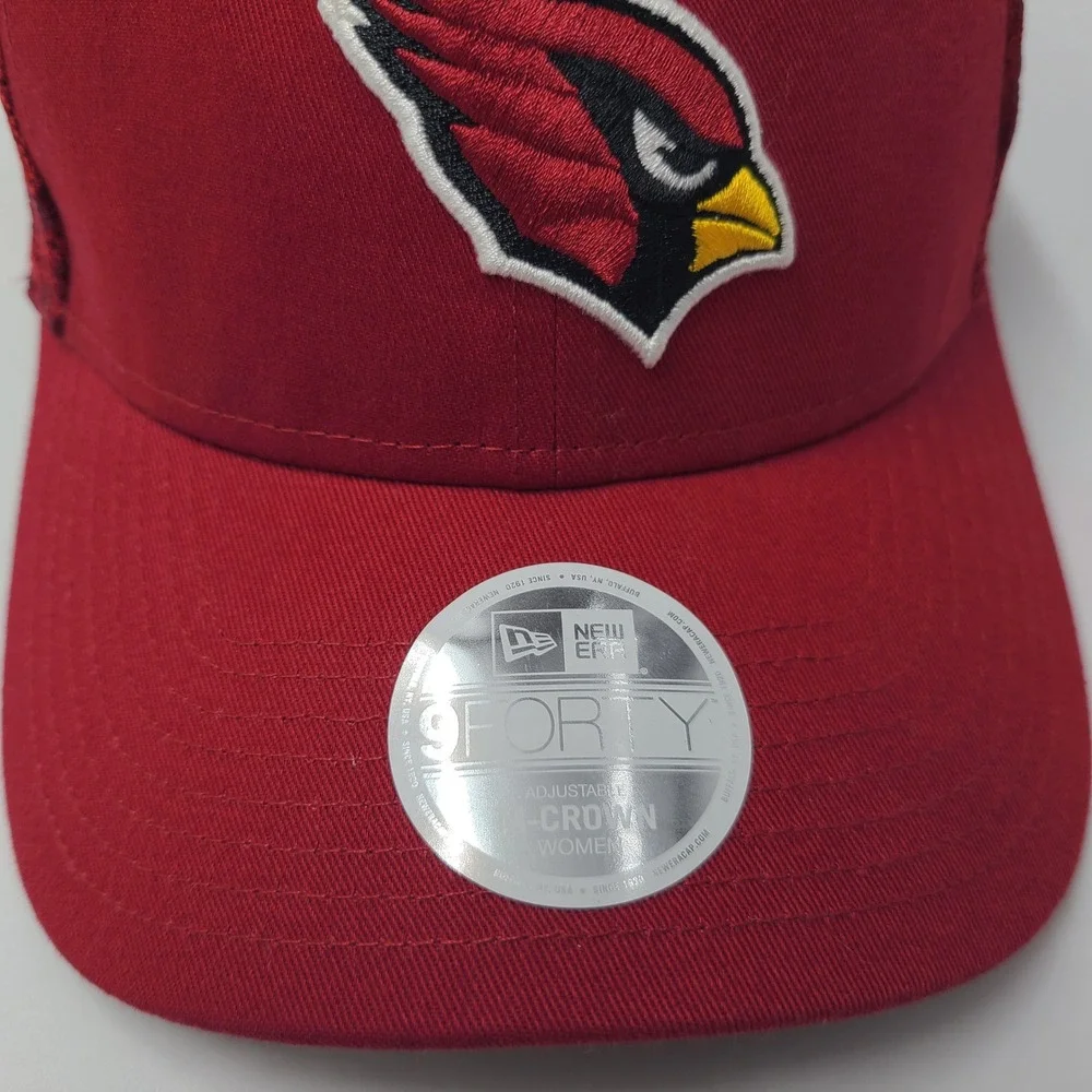 Women Arizona Cardinals Hat Snapback Mesh Trucker New Era 9Forty Red NFL Floral